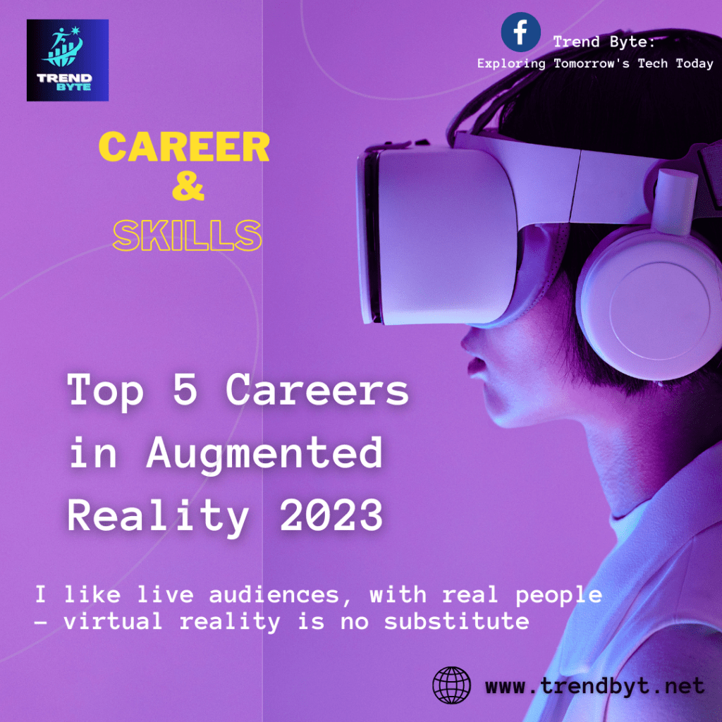 Careers in Augmented Reality Augmented Reality